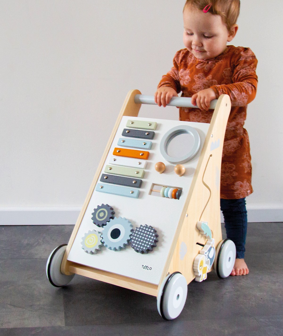 Tryco Houten Baby Activiteiten Loopwagen