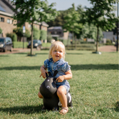 Bouncing around with the skippy cow! The kids' favorite farm friend. 🐄✨ ⁣
⁣
⁣
⁣
#Tryco #TrycoBaby #SkippyCow #KidsFun #PureJoy